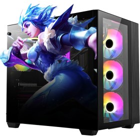 Resim Ramtech RG540-1060 I5 4570 16GB Ram 480GB SSD RX550 4gb Sıvı Soğutmalı Oyuncu Bilgisayarı 