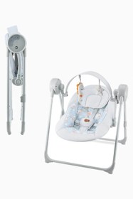 Resim SWINGEE Elektrikli Bebek Salıncağı Ana Kucağı - Gri 