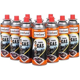 Resim Senbang Kamp Ocak Gazı Valfli Kartuş 227gr - 10 Adet Açık Kahverengi 