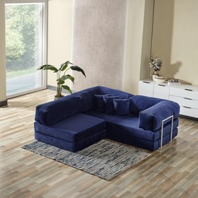 Resim Evdemo Legom Sera Yatak Olabilen Çok Amaçlı Koltuk Mavi 