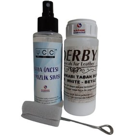 Resim Derby Beyaz Taban Boyası ve Boya Öncesi Temizleme Sıvısı 