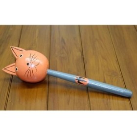 Resim MCM Group Ahşap Kedili Marakas Tekli Model 3 