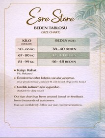Resim Esre Store 3500 - Keten Kumaş Kimono Takım Mavi 
