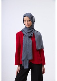 Resim Mirsoy Scarf Velora Modern Desen Şal Antrasit 