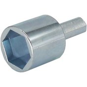 Resim Gümüş Renkli, Krom Kaplı Karbon Çelik, 3/4" Altıgen Sürücü İle Uyumlu, Makine Matkap Uyumlu Makaslı Jakk Adaptörü 