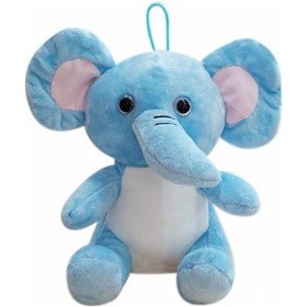 Resim Sevimli Fil Peluş Oyuncak 20 Cm Çok Renkli 