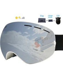 Resim Schulzz Ioqx Unisex UV400 Anti Sis Gri Kayak Snowboard Gözlüğü 