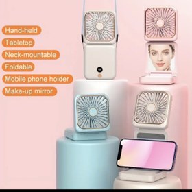 Resim Yasee Kolay Taşınabilir Makyaj Aynası,Fan,1800mAh powerbank 