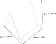 Resim Gadpiparty Sağlam Metal Süs Braketi - 2 Adet Fotoğraf Çerçevesi Tutucu Fotoğraf Kabini Standı Taşınabilir Kartpostal Rafı Tebrik Kartı Sergileme Çok Yönlü Kullanım Için Tabak Standı Rafı 