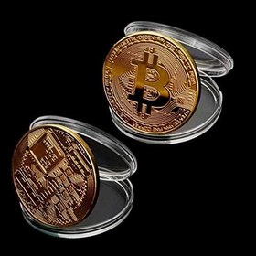 Resim BUFFER® Bitcoin Madeni Hatıra Parası Madeni Bitcoin Hediye Sikke Para 