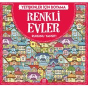 Resim Dokuz Yayınları Renkli Evler - Yetişkinler İçin Boyama 