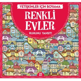 Resim Dokuz Yayınları Renkli Evler - Yetişkinler İçin Boyama 