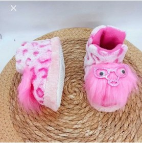 Resim AkınalBella kız çocuk pembe kaymaz taban peluş ev ayakkabısı panduf 