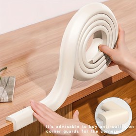Resim 2 Metre Bebek Çarpışma Önleyici Şerit Toksik Olmayan Çocuklar İçin Masa Köşe Koruyucu Duvar Kenarı Yatak Köşeleri Köpük Yapışkan Bant 