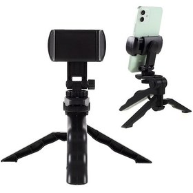 Resim Cbtx Mini Katlanabilir 360 Dönen Masaüstü Tripod Cep Telefonu Dijital Kamera Tutucu Braketi 