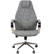 Resim Arena Gri Deri Makam Koltuğu Gri 