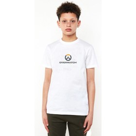 Resim Icons Transparent Emblem Overwatch 2 Baskılı Unisex Çocuk Beyaz Tshirt 