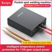 Resim AWITHZ Taşınabilir Nokta Kaynak Makinesi, El Tipi Küçük DIY Tam Aksesuarlar, 18650 Lityum Pil Kontrol Paneli Kiti, Mini Poke Weldin 