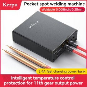 Resim AWITHZ Taşınabilir Nokta Kaynak Makinesi, El Tipi Küçük DIY Tam Aksesuarlar, 18650 Lityum Pil Kontrol Paneli Kiti, Mini Poke Weldin 