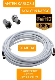 Resim OEM Çanak Anten,uydu,televizyon Kablosu Rg6 Hd 20 Metre 