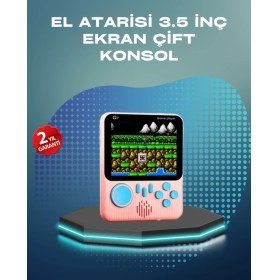 Resim Uravas Store 3.5 Inç LCD Ekranlı 666 Oyunlu Taşınabilir Retro Oyun Konsolu 
