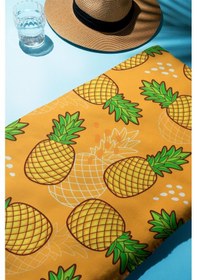 Resim Dijital Baskı Plaj Deniz Havlusu Ananas Desenli Peştamal Hvl0165 Renkli 