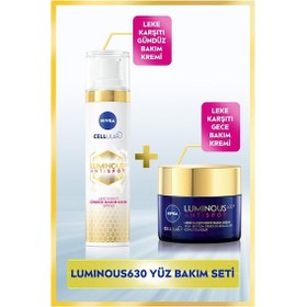 Resim Nivea Luminous630 Leke Karşıtı Gündüz Yüz Kremi 40 ML + Luminous630 Leke Karşıtı Gece Kremi 50 ML 