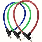 Resim Rastgele Renkli Bisiklet Kilidi, Hırsızlık Önleyici Kilit, Elektrikli Araç Kilidi, Yol Ölü Uçan Çelik Tel Kilidi, Çelik Kablo Kilidi, Tek Araç Kilidi, Dağ Bisikleti Aksesuarları 