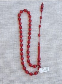 Resim Canka Sistemli Püsküllü Alman Zar Ateş Kehribar Tesbih 