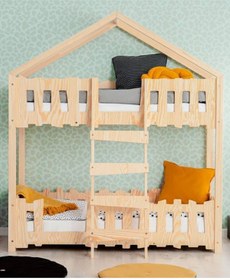 Resim MiniWood Markaawm Montessori Yatak Ranza Çocuk Ve Bebek Karyola Mountain 