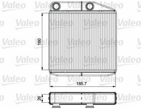 Resim VALEO 811502 | Kalorifer Radyatörü Opel Corsa D / E 