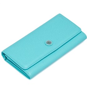 Resim Mavi Deri Kadın Cüzdan - S1CB00005584-Z21 