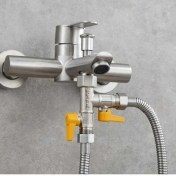 Resim Trendooze Yeşil Renk Pirinç 3 Yollu Duş Divertör Vana G1/2 Kadın Diş Duş Sistemleri Duş Başlığı Ve Hortum İçin 