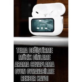 Resim Techno Stock Kablosuz Yeni Nesil Bluetooth Bağlantılı Dokunmatik Ekranlı Kulak Içi Pro 