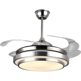 Resim Easy Tekno Tavan Vantilatörü - Aydınlatmalı - Gizli Pervaneli - Kumandalı Açılır - Kapanır Kanat 