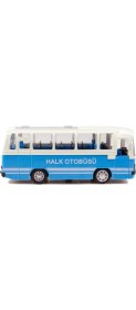 Resim Sunman Oyuncak Metal Halk Otobüsü Pilli Sesli Işıklı Çek Bırak Özellikli Mavi Halk Otobüsü 15 cm 