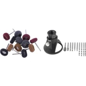 Resim Sourcingasia 1 Takım Elektrikli El Matkabı Elektrikli El Aletleri Ahşap Freze Çapakları Kesici Set ve 12 Adet Lehçe Tekerlek Tampon Aşındırıcı Fırça Kafası (Yurt Dışından) 