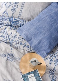Resim Cotton Box Ethnic Tek Kişilik Nevresim Takımı Cleo Mavi 