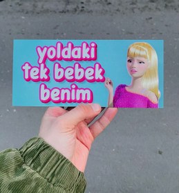 Resim Genel Markalar Barbi Yoldaki Tek Bebek Benim Araba Magneti 