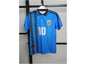 Resim Legent Lady Lionel Messi Arjantin Milli Takım Forması Mavi Yakalı Hava Alabilen Özel Forma Kumaşı 