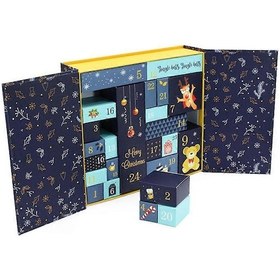 Resim 24 Çekmeceli Advent Takvimi Dolum Kutuları Noel Kutuları Hediye Kutuları Noel Dekorasyonu 