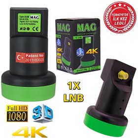 Resim Mag Full HD 4K Ledli 0.1 dB Single Tekli LNB 