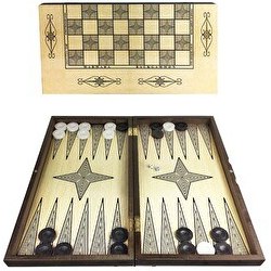 Resim Star Oyun Yakma Dama Büyük Boy Tavla - 1020012 