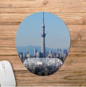 Resim Pixxa Tokyo - Gezgin - Seyahat Bilek Destekli Mousepad Model - 3 Oval 