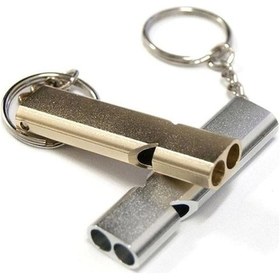 Resim S.O.S Acil İmdat Düdüğü Alüminyum Islık Anahtarlık Kamp Yürüyüş Aksesuar Araçları 