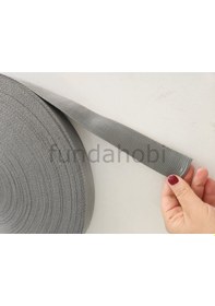 Resim Şerit Kolon Polyester Çanta Askısı 4 Cm - Füme 2 Metre Füme 