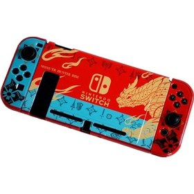 Resim Jzcat Nintendo Switch Bölünmüş Kılıf Oyun Teması Renkli Kılıf Sert Kılıf-a111 