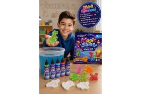 Resim Toyfest Magic Slime Water Elf 5 Renk Sihirli Slime Oyun Seti Dinozor Kalıplı Çocuk Oyuncağı 