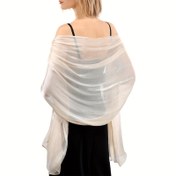 Resim Kadınlar için Şık Parıltılı Yumuşak Şal Sarma - Hafif Polyester Düğün ve Parti Aksesuarı, Elde Yıkanabilir, Akşam Elbiseleri, Düğün Kızları ve Resmi Etkinlikler için Mükemmel, Düğün Şalı, Düğün Kızları Aksesuarı, Sophisticated Stil, Pürüzsüz Dokulu, Kadınlar için Şal, Kadınlar için Şal, Kadınlar için Şal, Kadınlar için Şal 