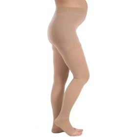 Resim Ccl2 Külotlu Burnu Açık Hamile Çorabı (BEJ) W1328 
